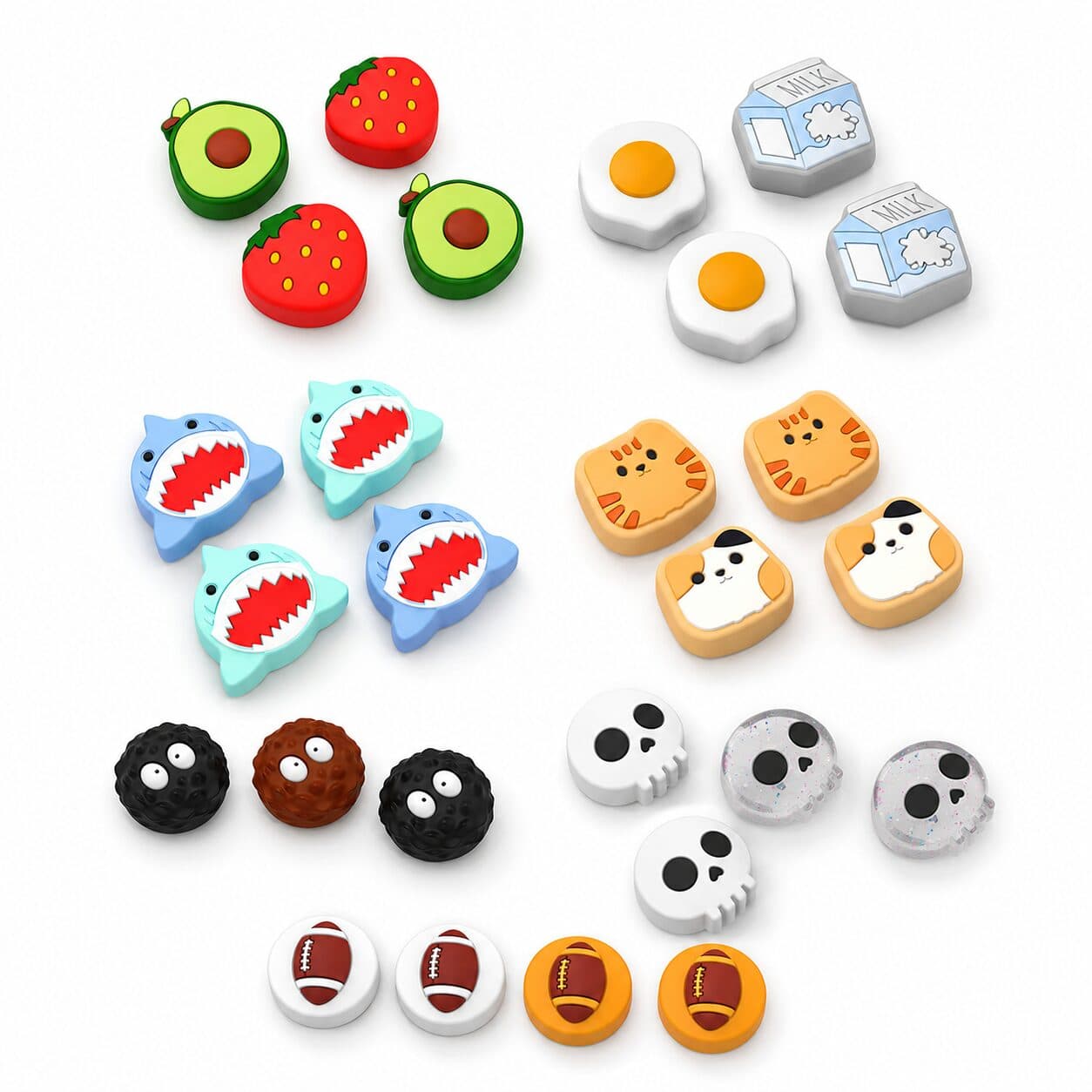 Jemdo Fun Cartoon Joystick Cover Protector for Switch Joy Con
